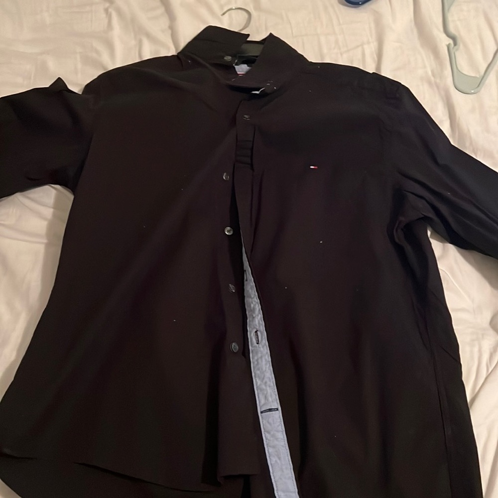 Mens Large Black Tommy Hilfiger shift